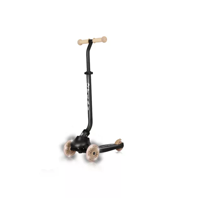 QPLAY futóbicikli / roller Sema Evo LED fényekkel Khaki, 1 - 6 éves korig, 50 kg-ig