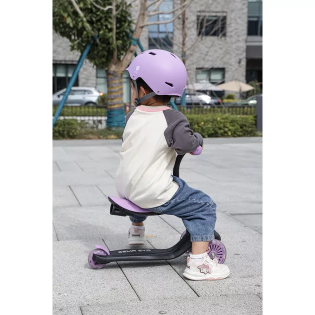QPLAY futóbicikli/roller Sema Evo LED fényekkel Violet, kor 1 - 6 év, 50 kg-ig