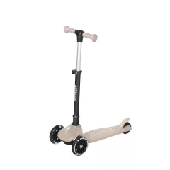   QPlay Sparkling gyerek roller LED világító kerekekkel - Nude Pink