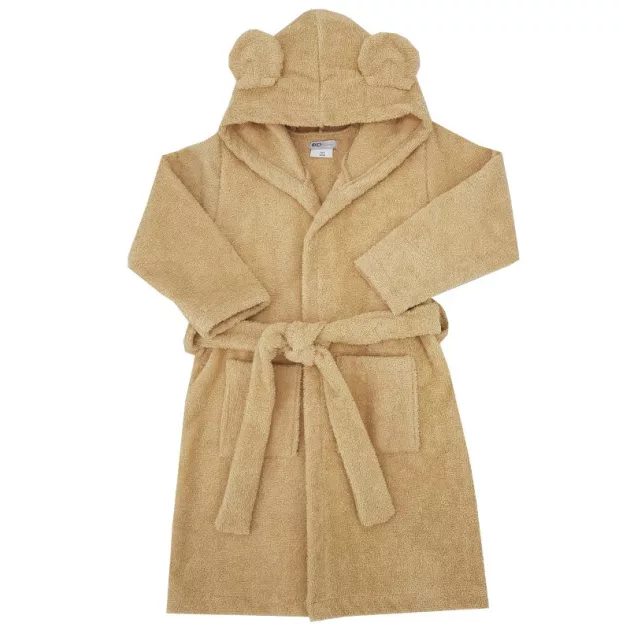 EKO Köntös pamutból kapucnival és fülekkel méret 92-98 - Beige