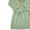 EKO Köntös pamutból kapucnival és fülekkel méret 92-98 - Olive green