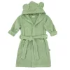 EKO Köntös pamutból kapucnival és fülekkel méret 92-98 - Olive green