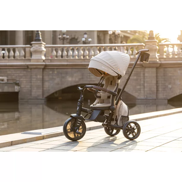 QPLAY Tricikli Comfo Max Beige, 7in1, 10-72 hónap