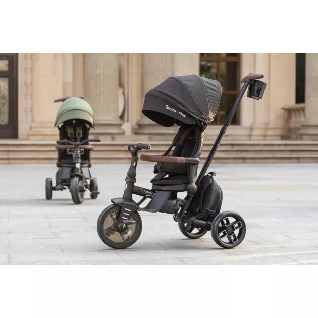 QPLAY Tricikli Comfo Max Grey, 7in1, 10-72 hónap