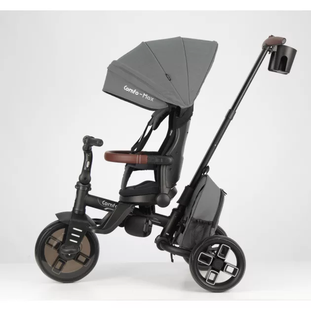 QPLAY Tricikli Comfo Max Grey, 7in1, 10-72 hónap