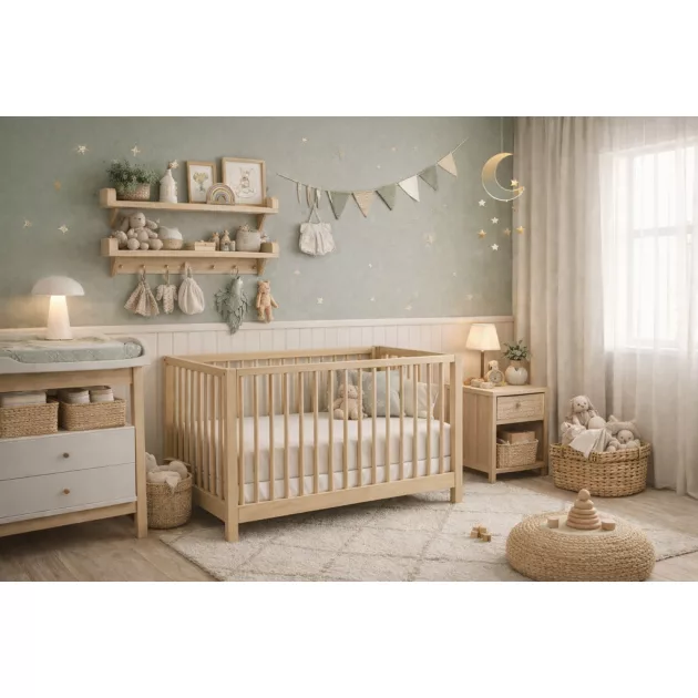 BABYMATEX Jersey gumis lepedő 60x120cm - Ekrü elefántcsont