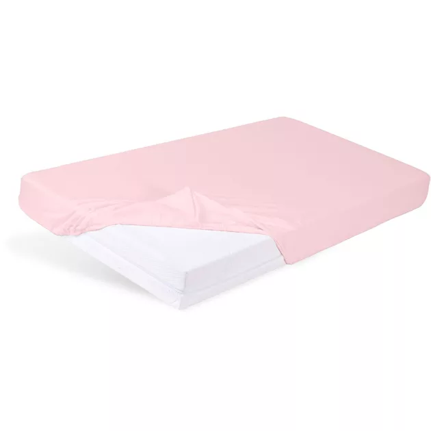 BABYMATEX Jersey gumis lepedő 60x120cm - Órózsaszín púder