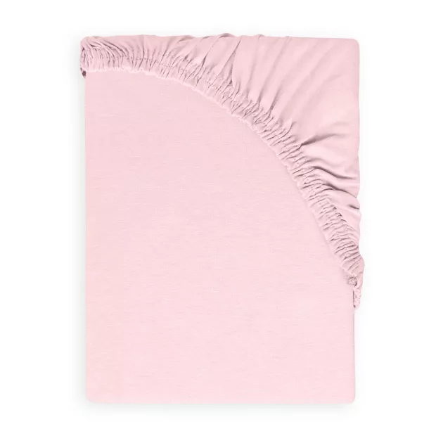 BABYMATEX Jersey gumis lepedő 60x120cm - Órózsaszín púder