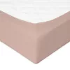BABYMATEX Jersey gumis lepedő 60x120cm - Világosbarna dió