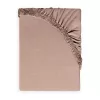 BABYMATEX Jersey gumis lepedő 60x120cm - Világosbarna dió