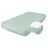 BABYMATEX Jersey gumis lepedő 60x120cm - Zsályazöld
