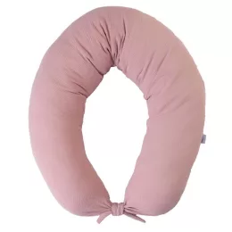   BABYMATEX Moon szoptatós párna muszlin 260 cm - vintage rózsaszín 