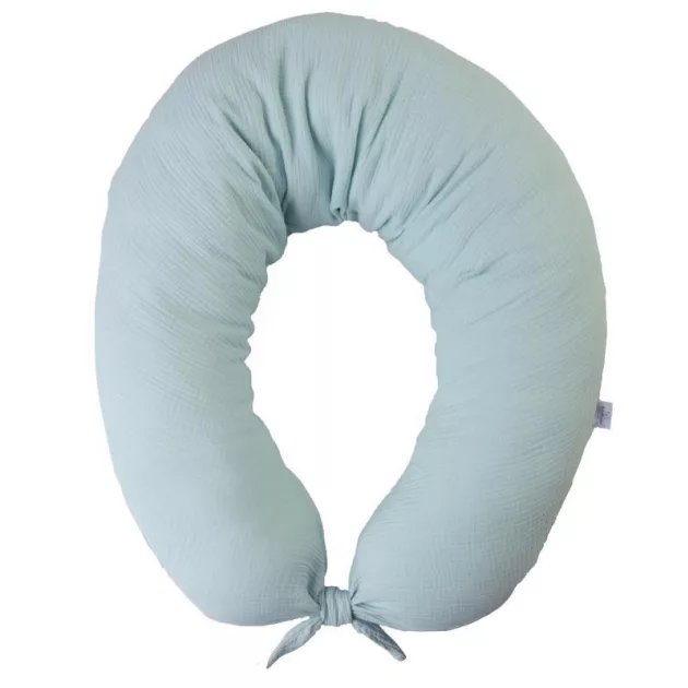 BabyMatex Moon szoptatós párna muszlin 260 cm - világos türkiz