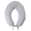 BABYMATEX Moon szoptatós párna muszlin 260 cm - világosszürke