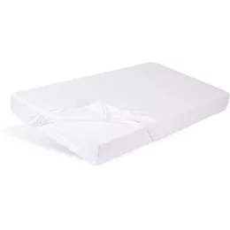 BABYMATEX Gumis vízálló lepedő Bamboo 60x120 cm - fehér