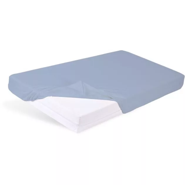 BABYMATEX Vízhatlan lepedő gumírozással Bamboo 60x120 cm - világoskék