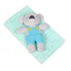 BABYMATEX takaró játékkal 75 x 100 cm - Koala Mint