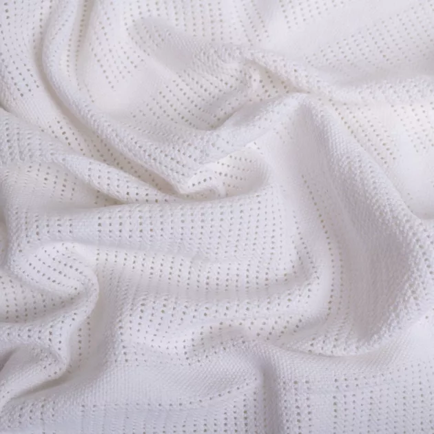 BABYMATEX Kötött pamut takaró 75x100cm Sisi - fehér