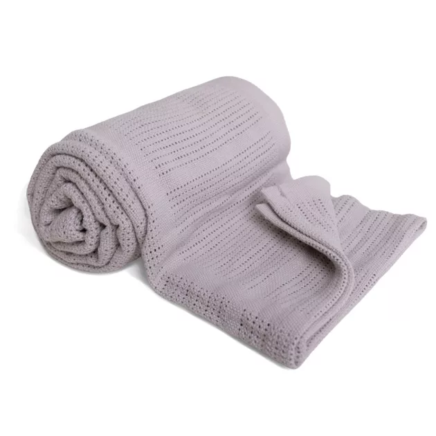BabyMatex Kötött pamut takaró 75x100cm Sisi - szürke