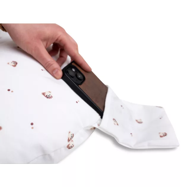 BABYMATEX Szoptatós párna miniRelax Jersey 150cm - Mackó