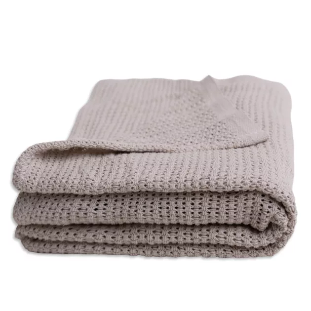 BABYMATEX Kötött pamut takaró 75x100cm Lili - krém
