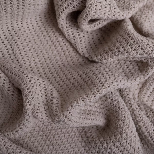 BABYMATEX Kötött pamut takaró 75x100cm Lili - krém