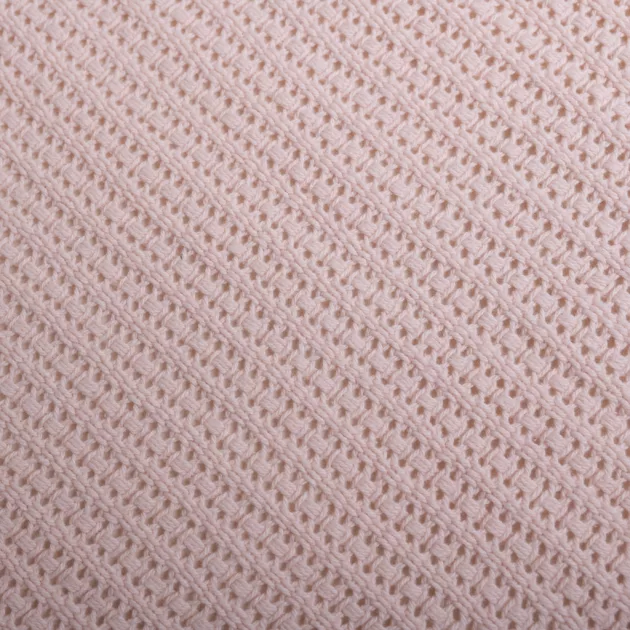 BABYMATEX Pamutból kötött takaró 75x100cm Lili - órózsaszín púder