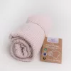 BABYMATEX Pamutból kötött takaró 75x100cm Lili - órózsaszín púder