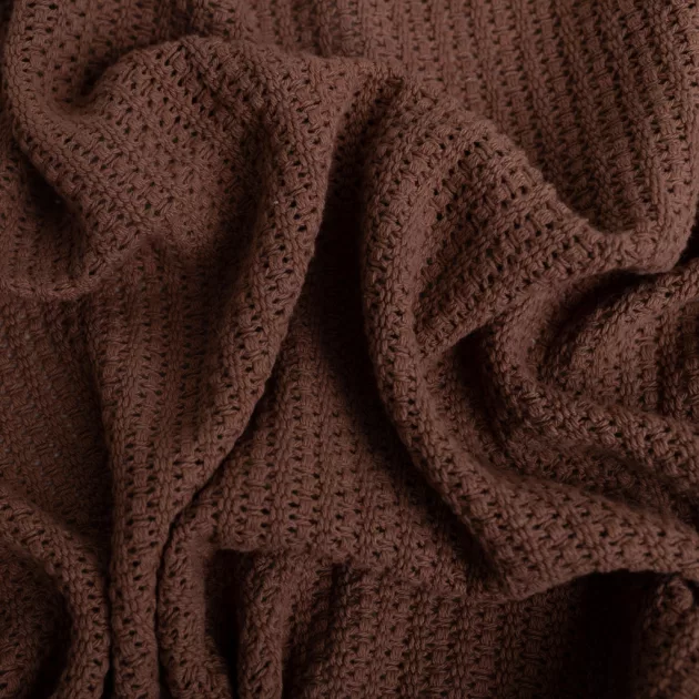 BabyMatex Kötött pamut takaró 75x100cm Lili - mokka