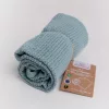 BabyMatex Kötött pamut takaró 75x100cm Lili - tengerzöld