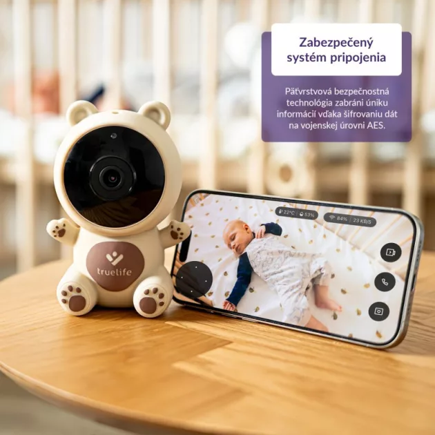 TRUELIFE Digitális bébiőr NannyCam S3 Smart