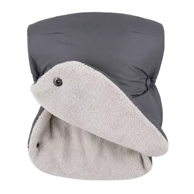 PETITE&MARS Téli szett Jibot 3in1 bundazsák + kézmelegítő kesztyű babakocsira Jasie Charcoal Grey