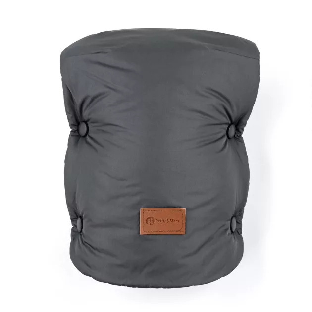 PETITE&MARS Bundazsák Comfy 4in1 Elegant Caramel + Kesztyű Jasie Charcoal Grey