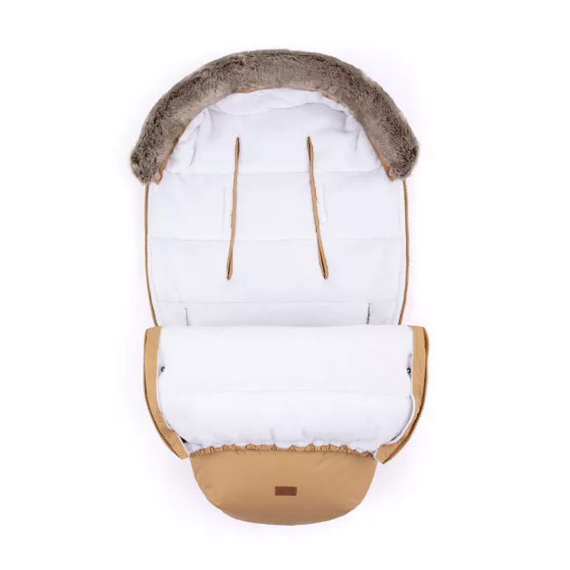 PETITE&MARS Bundazsák Comfy 4in1 Elegant Caramel + Kesztyű Jasie Charcoal Grey