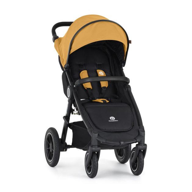 Petite&Mars Sport babakocsi Street2 Air Black + Napfénytető, Dense Honey