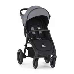   Petite&Mars Sport babakocsi Street2 Air Black + Napfénytető, Ultimate Grey