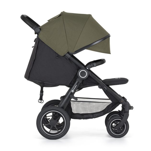 Petite&Mars Sport babakocsi Street2 Air Black + Napfénytető, Mature Olive