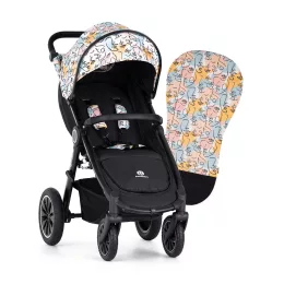   Petite&Mars Sport babakocsi Street2 Air Black, Napfénytető, Limited 100, Faces Complete