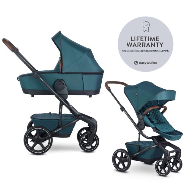 EASYWALKER Kombinált babakocsi Harvey⁵ Premium 2 az 1-ben Jade Green LITE RWS