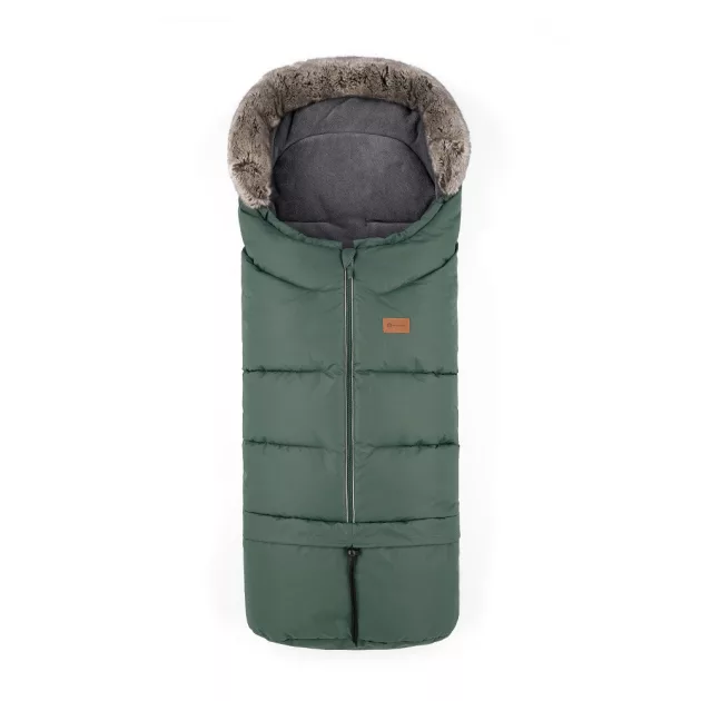Petite&Mars Téli szett Arctic 4in1 bundazsák + kézmelegítő kesztyű babakocsira Furry - Veritable Khaki