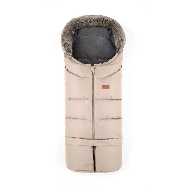 Petite&Mars Téli szett Arctic 4in1 bundazsák + kézmelegítő kesztyű babakocsira Furry - Rose Petal