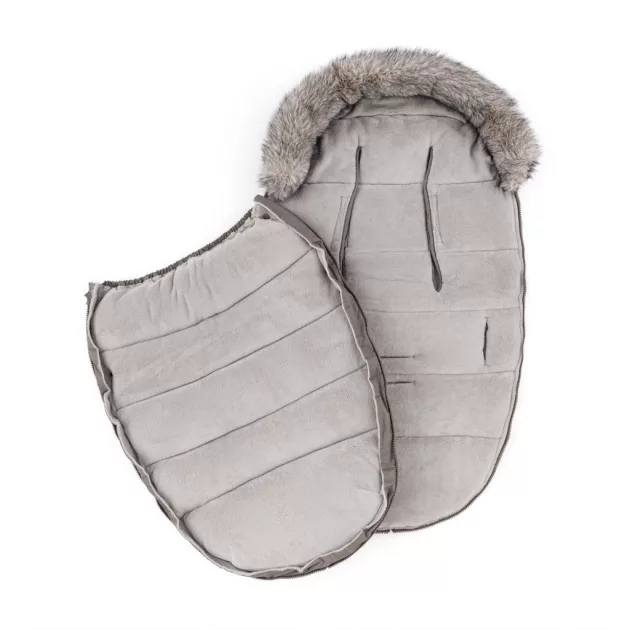 PETITE&MARS Téli szett Comfy 4in1 bundazsák + kézmelegítő kesztyű babakocsira Furry Mocha Mousse