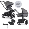 EASYWALKER Babakocsi 4 az 1-ben Harvey⁵ 2v1 Pebble Grey LITE RWS + CYBEX Aton B2 i-Size Bázis