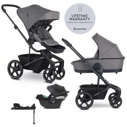  EASYWALKER Babakocsi 4 az 1-ben Harvey⁵ 2v1 Pebble Grey LITE RWS + CYBEX Aton B2 i-Size Bázis