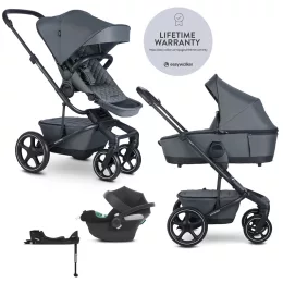   EASYWALKER KÉSZLET Kombinált babakocsi 4v1 Harvey⁵ Premium 2v1 Mineral Grey LITE RWS + CYBEX Aton B2