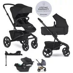   EASYWALKER KÉSZLET Babakocsi Jimmey 2 az 1-ben Pepper Black LITE RWS + CYBEX Aton B2 i-Size + alap