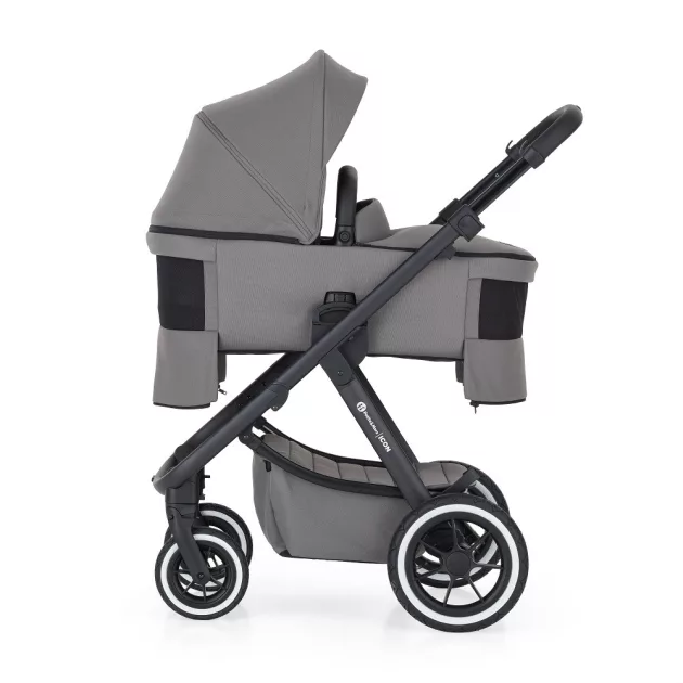 Petite&Mars Babakocsi szett 4v1 ICON XXL AIR + CYBEX Aton B2 i-Size - Dove Grey