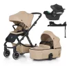 Petite&Mars Babakocsi szett 4v1 ICON LITE AIR + CYBEX Aton B2 i-Size - Mocha Beige