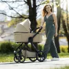 Petite&Mars Babakocsi szett 4v1 ICON LITE AIR + CYBEX Aton B2 i-Size - Mocha Beige