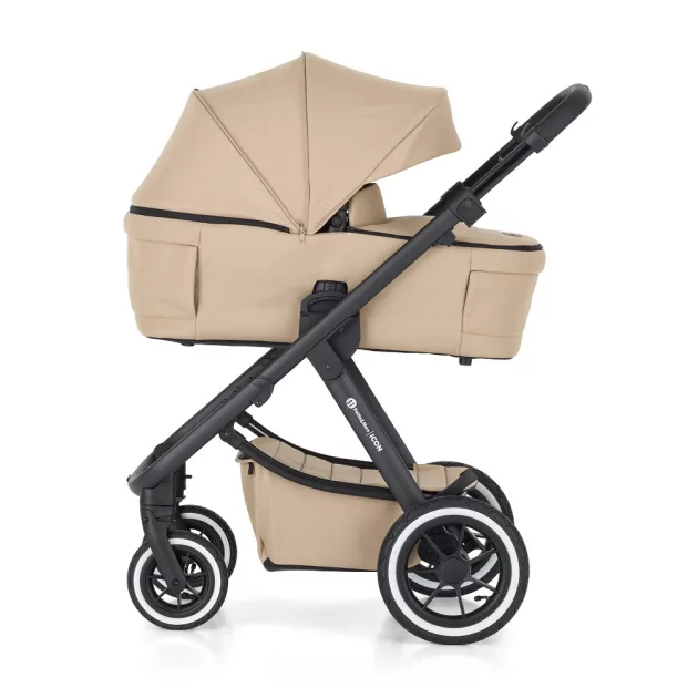 Petite&Mars Babakocsi szett 4v1 ICON LITE AIR + CYBEX Aton B2 i-Size - Mocha Beige